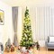 Costway 5'/6'/7'/8' /9' PVC Artificial Pencil Christmas Tree Slim Green